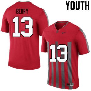 NCAA Ohio State Buckeyes Youth #13 Rashod Berry Throwback Nike Football College Jersey MJM2445JL